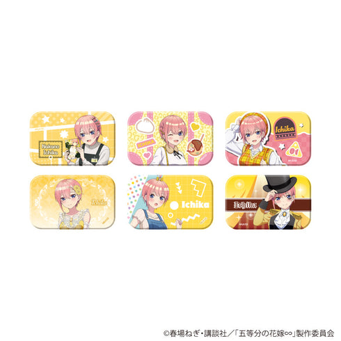 『五等分の花嫁∽』スクエア缶バッジ02/一花ver. BOX(全6種)(公式イラスト)
